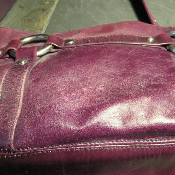 Small Franco Sarto purple Italian leather bag. - Picture 8 of 9